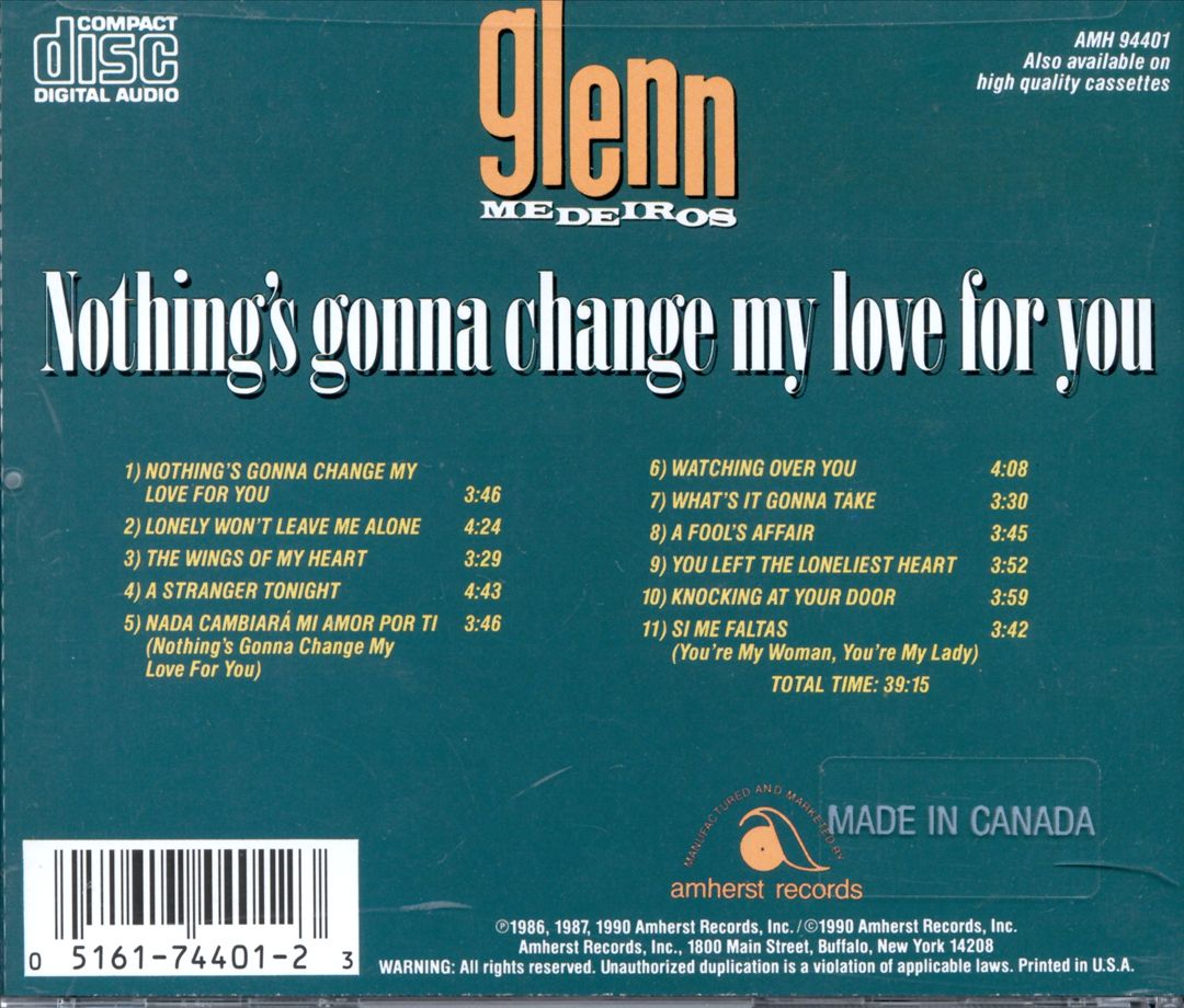 Nothing's Gonna Change My Love cover art