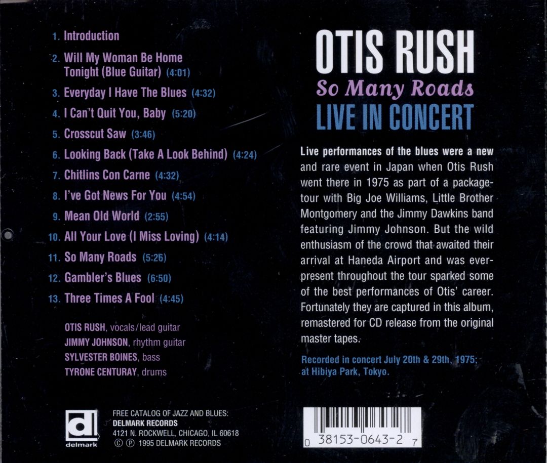 So Many Roads: Live in Concert cover art