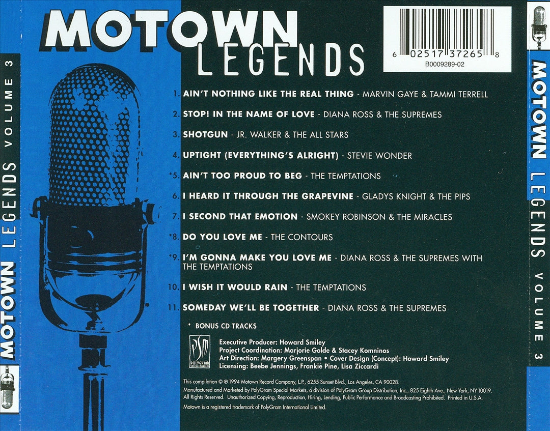 Motown Legends, Vol.3 cover art