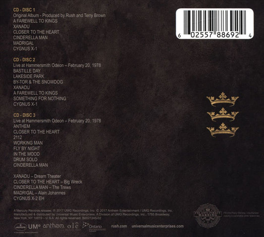 A Farewell to Kings [40th Anniversary Edition] [3 CD] cover art
