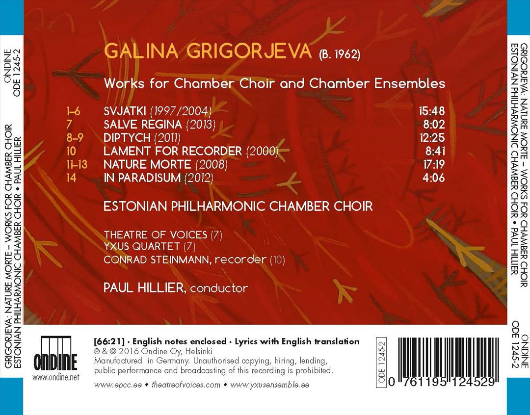 Galina Grigorjeva: Nature Morte cover art