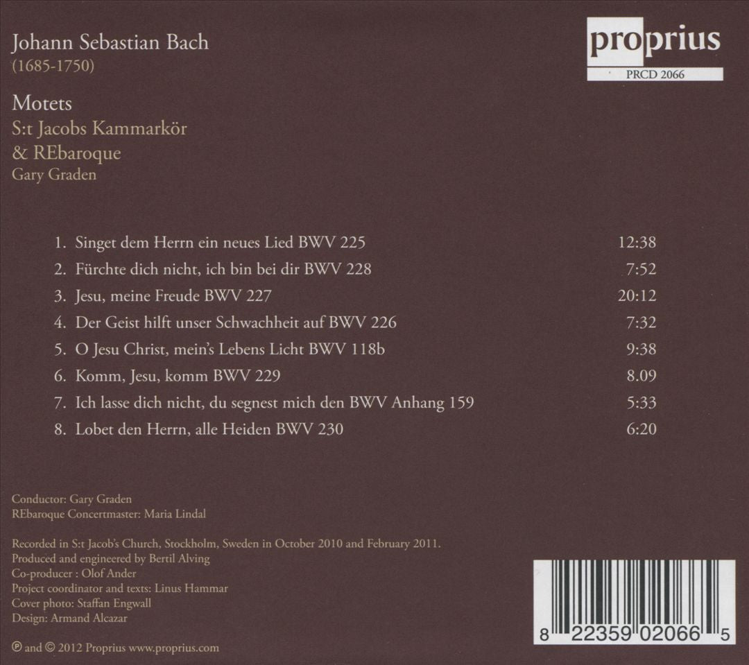 Bach: Motets cover art