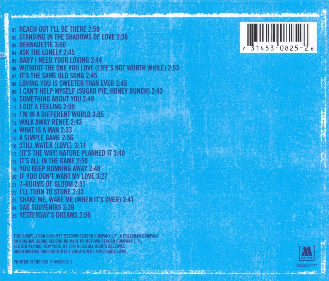 Ultimate Collection: Four Tops cover art