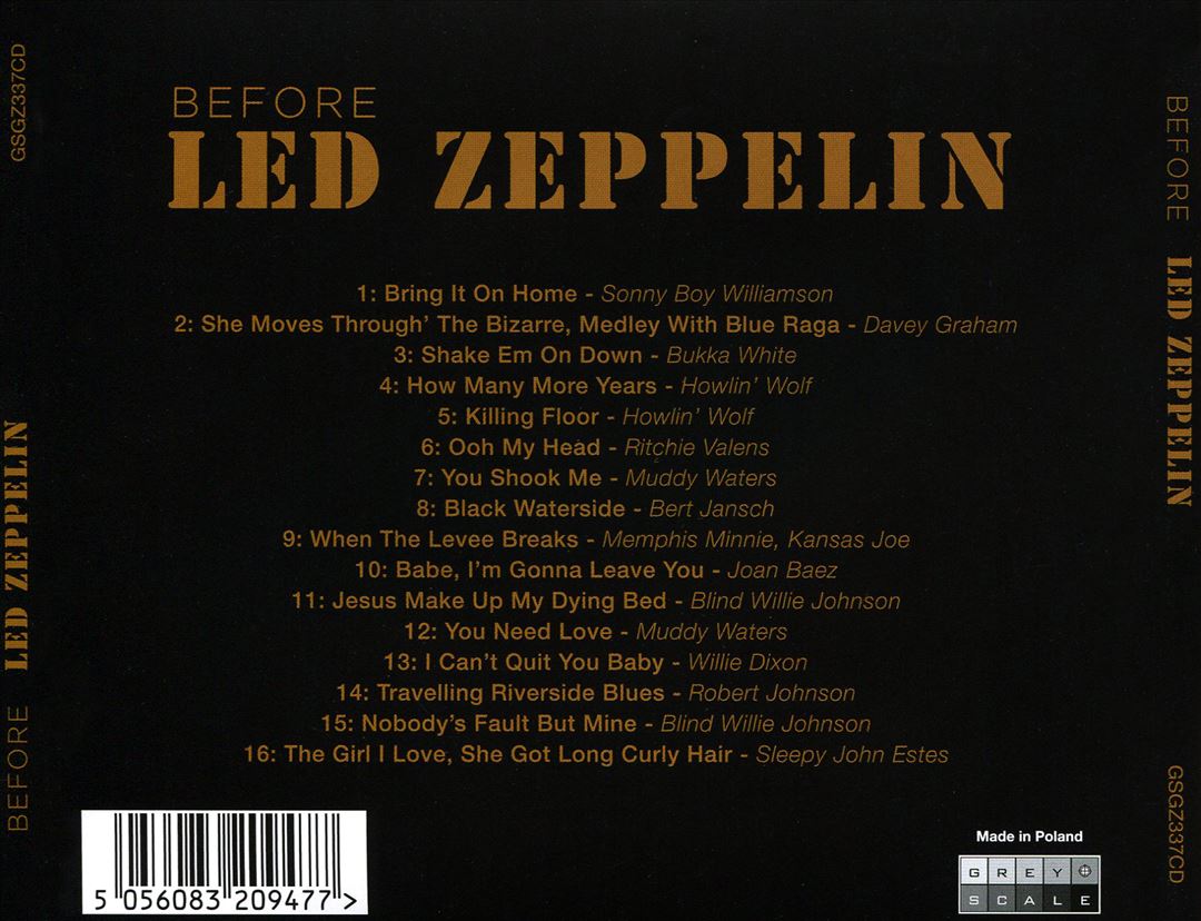 Before Led Zeppelin cover art