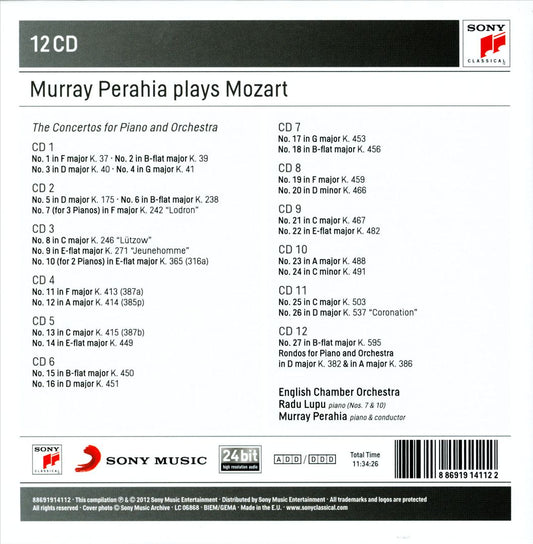 Mozart: The Piano Concertos cover art