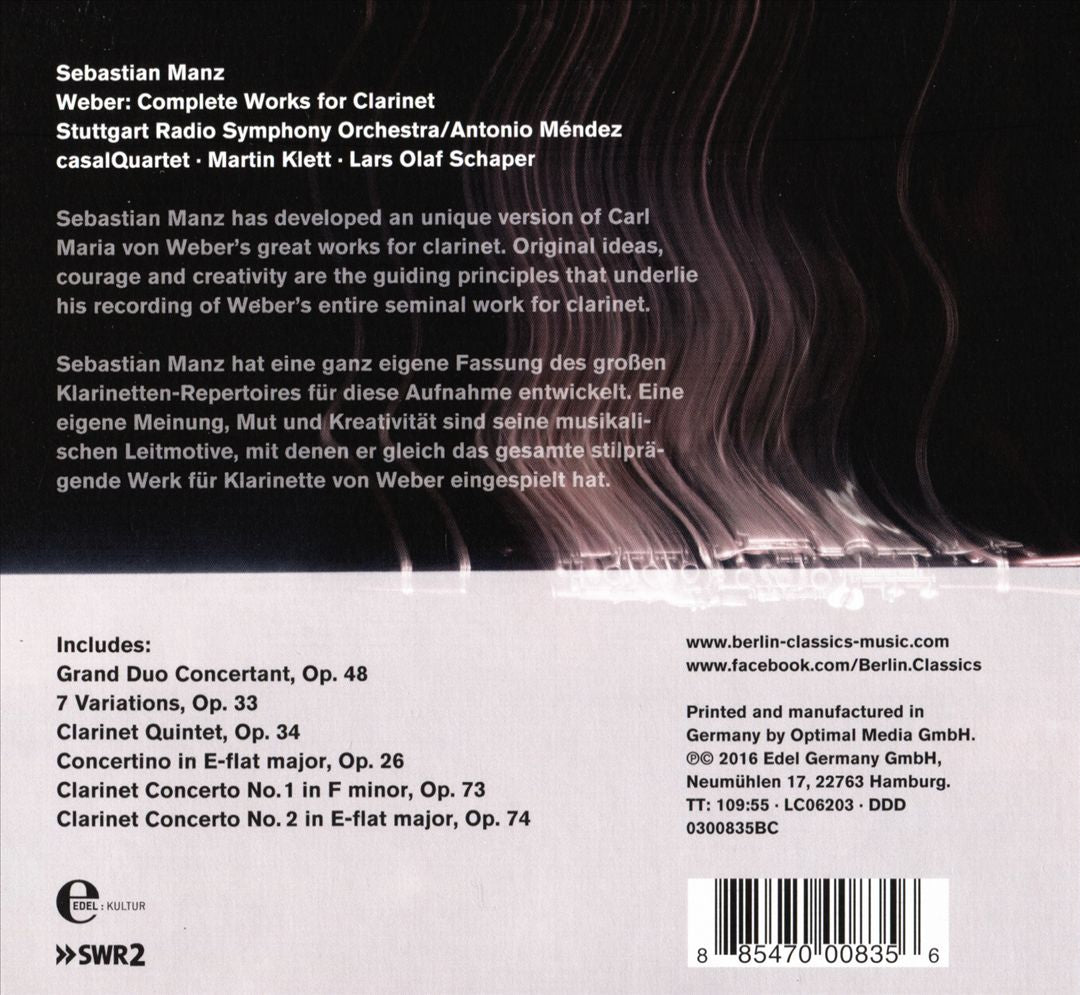 Carl Maria von Weber: Complete Works for Clarinet cover art