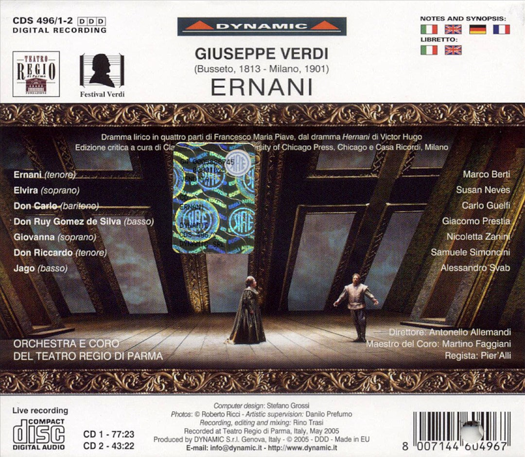 Verdi: Ernani cover art