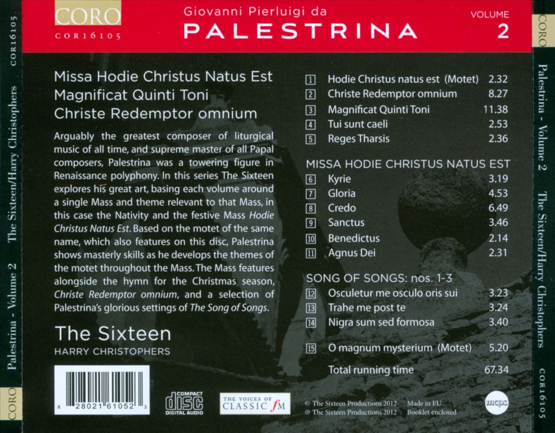 Giovanni Pierluigi da Palestrina, Vol. 2 cover art