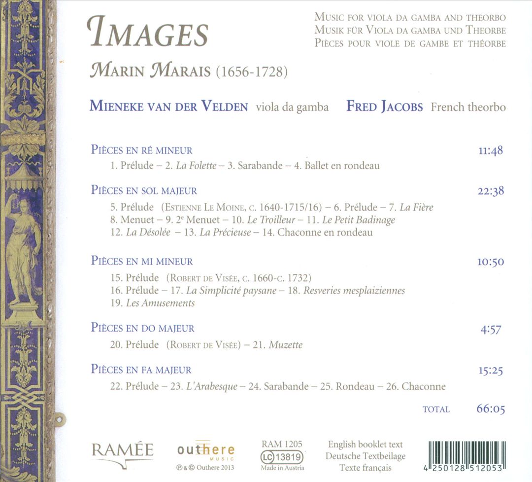 Marin Marais: Images cover art