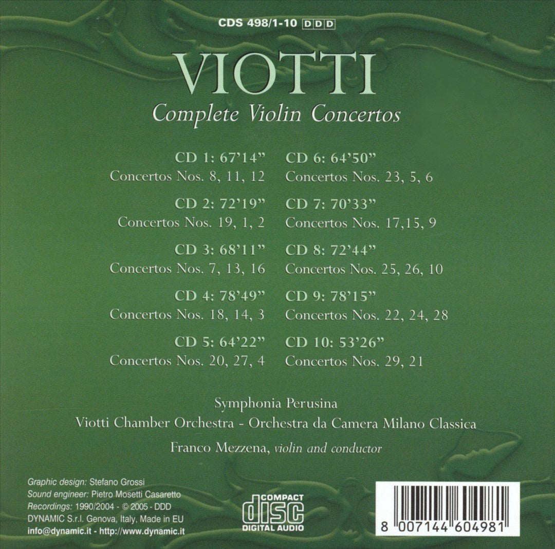 Viotti: Complete Violin Concertos [Box Set] cover art