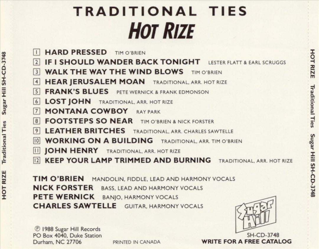 Traditional Ties cover art