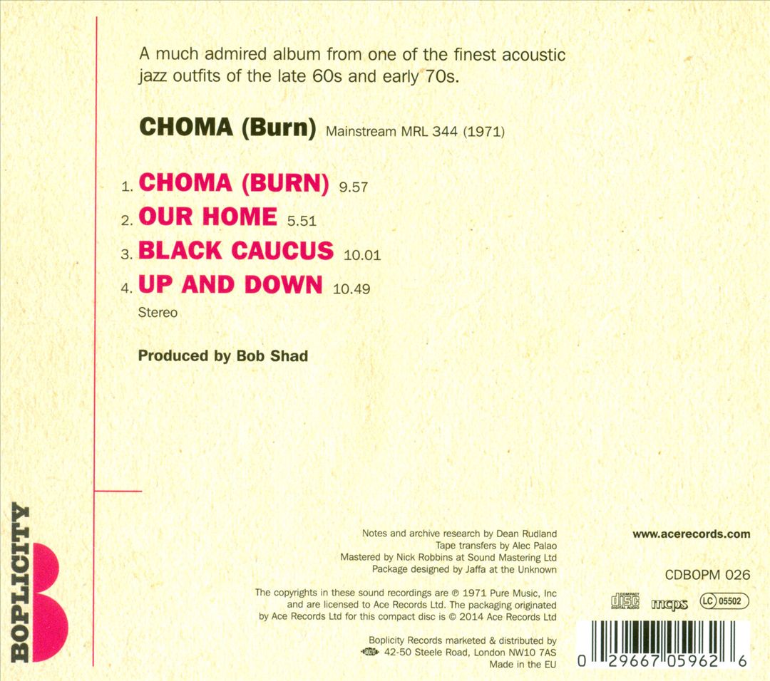 Choma (Burn) cover art