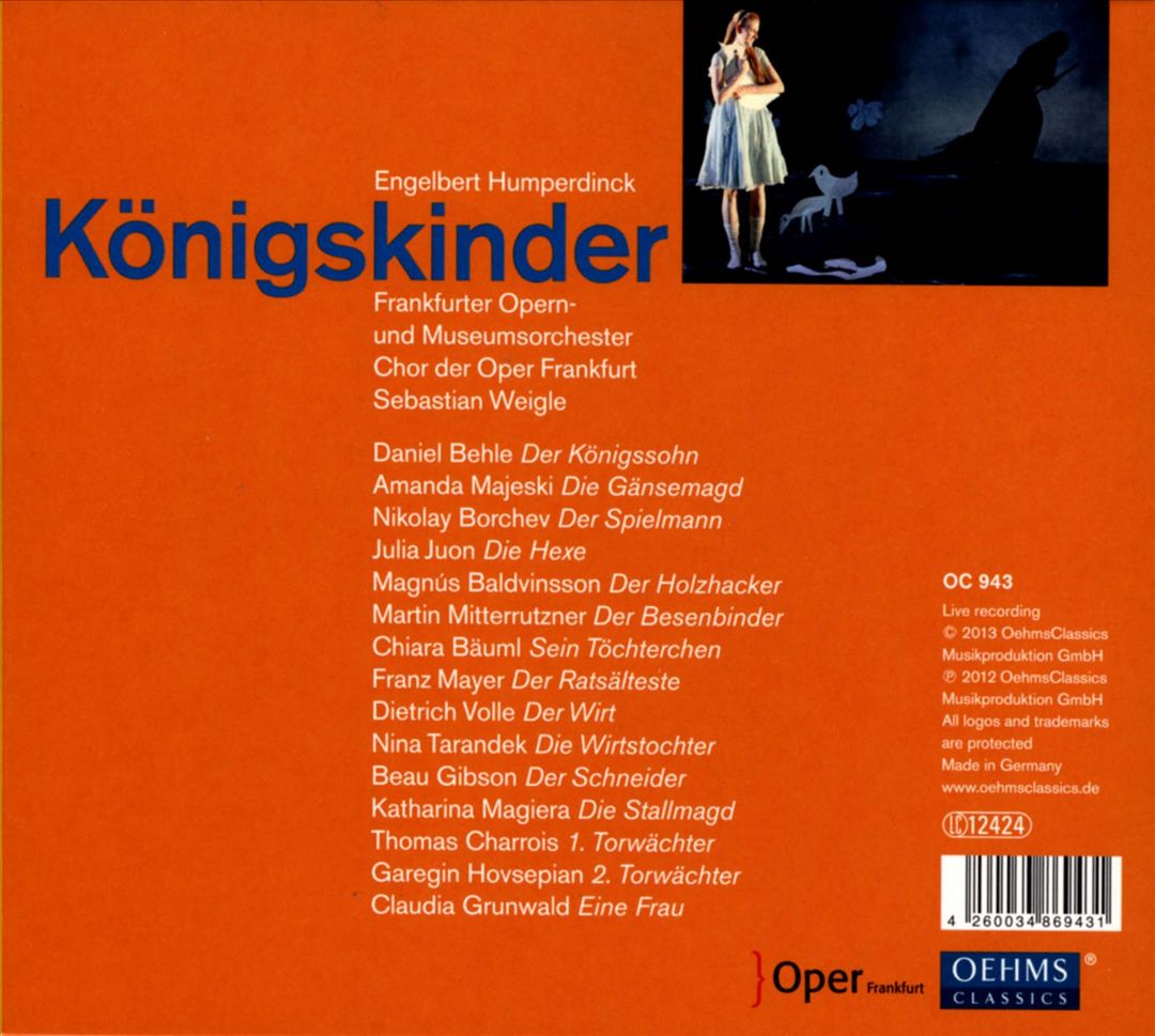 Engelbert Humperdinck: Königskinder cover art