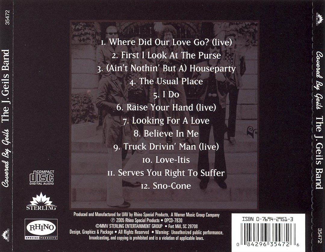 Covered by Geils cover art