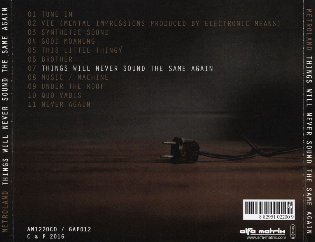 Things Will Never Sound the Same Again cover art