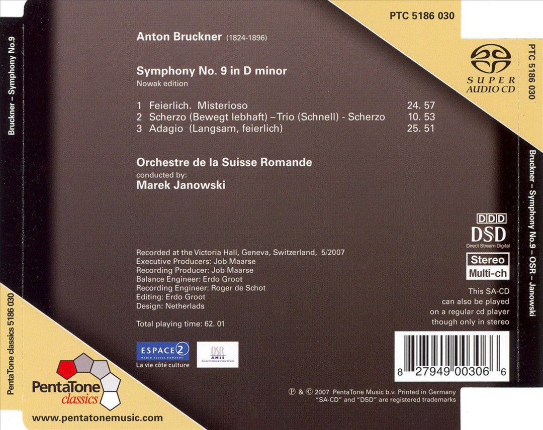 Bruckner: Symphony No. 9 cover art
