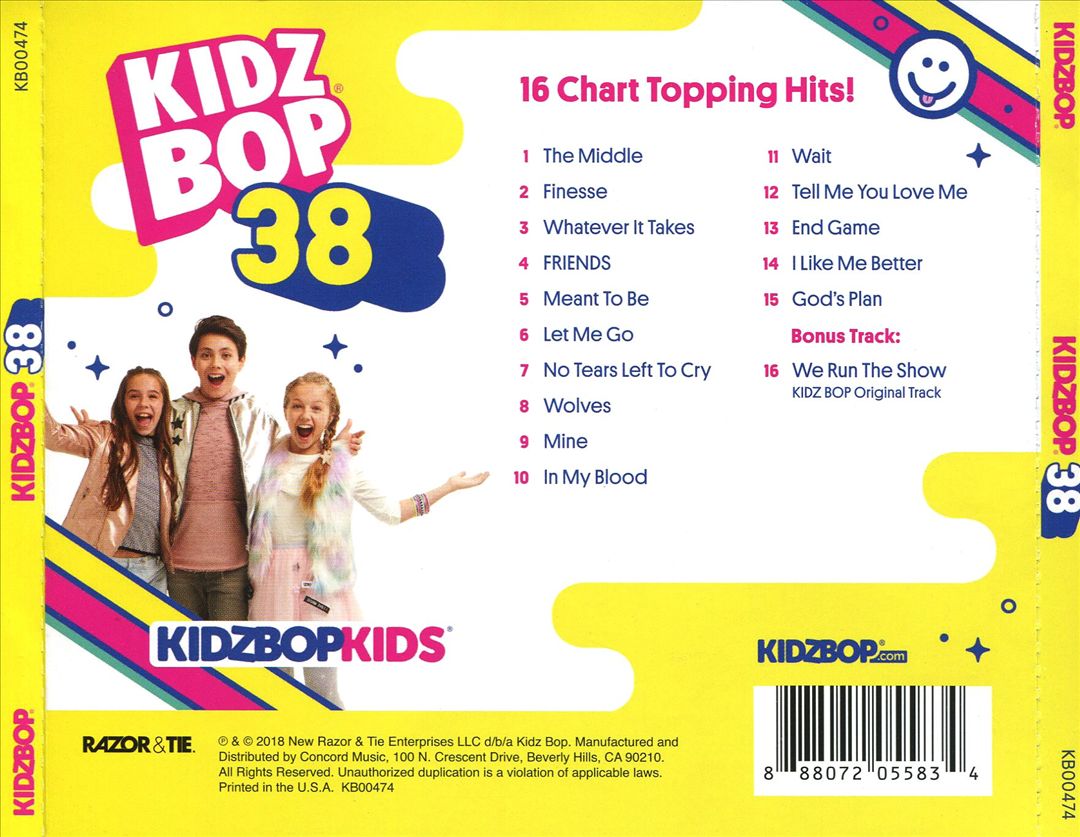 Kidz Bop 38 cover art