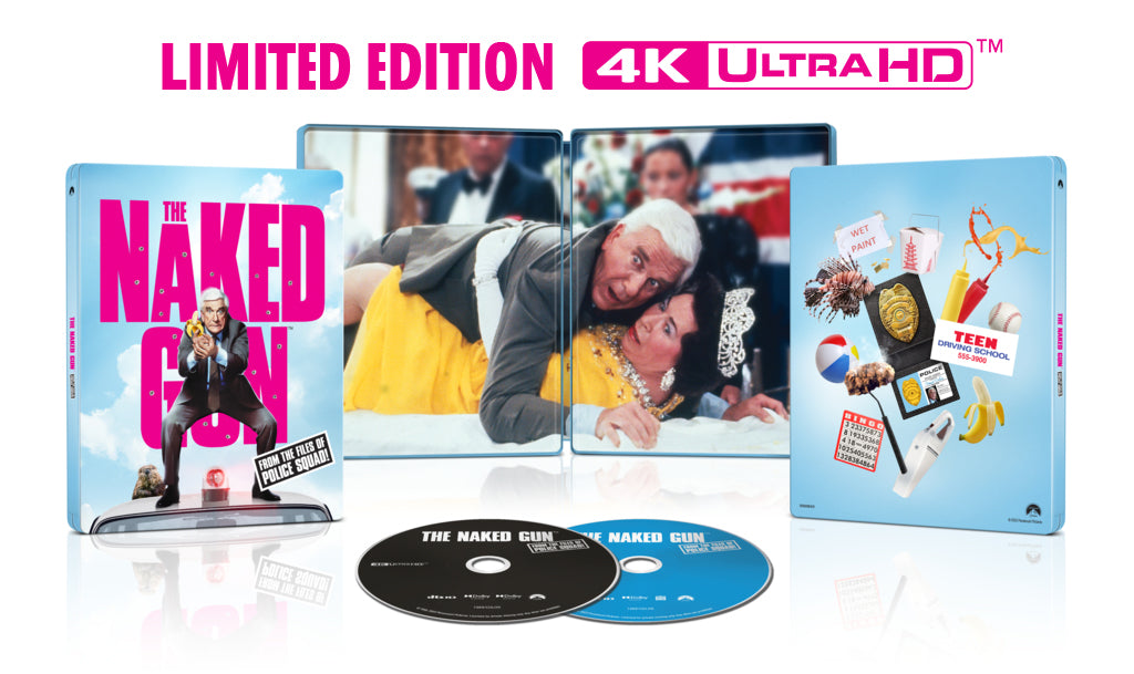 Naked Gun:  From the Files of Police Squad! [35th Anniversary] [SteelBook] [4K Ultra HD Blu-ray] cover art