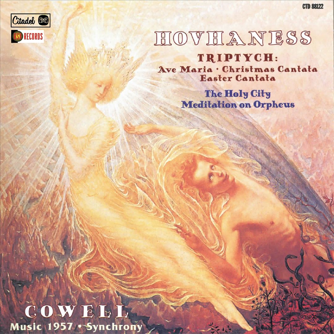 Hovhaness; Triptych/The Holy City/Meditation on Orpheus/Cowell: Music 1957/Synchrony cover art