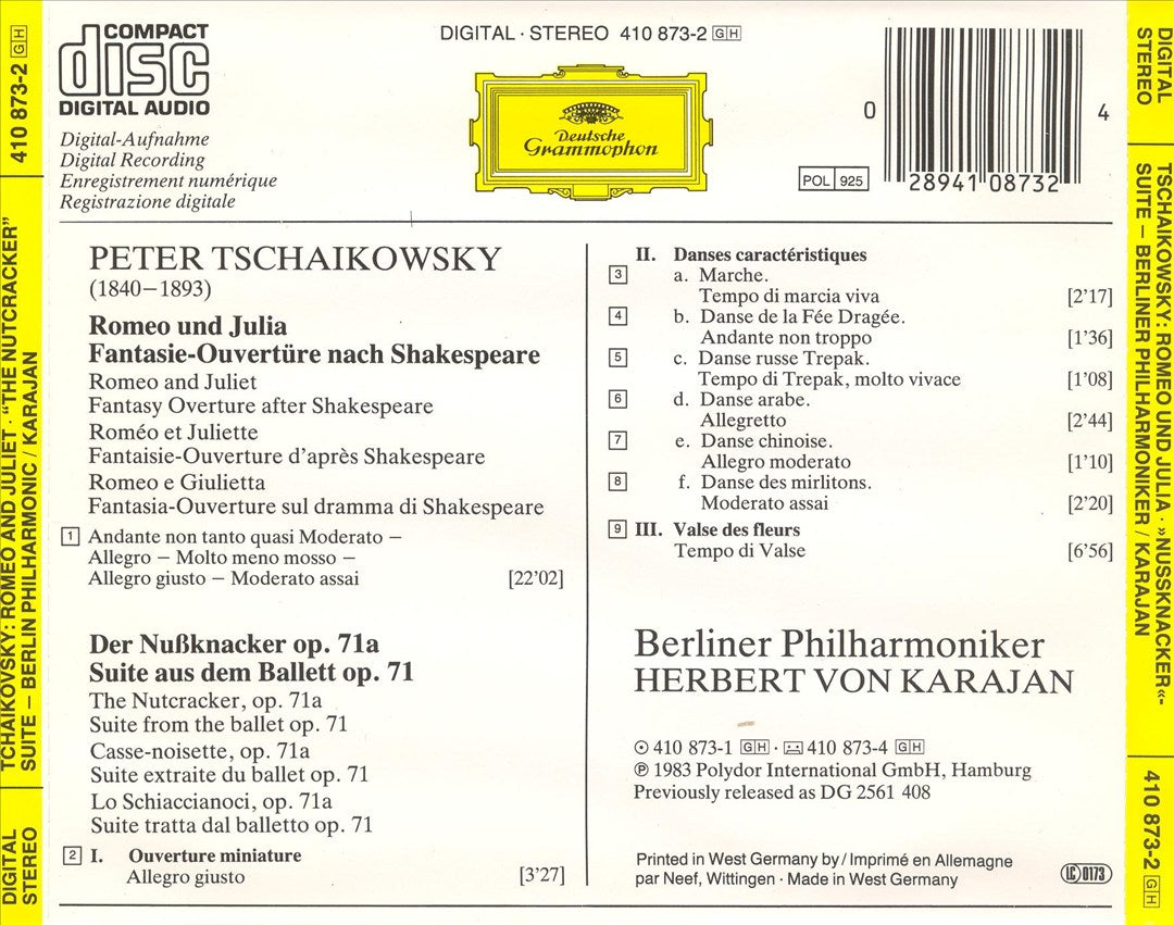 Tchaikovsky: Romeo & Juliet; The Nutcracker Suite cover art