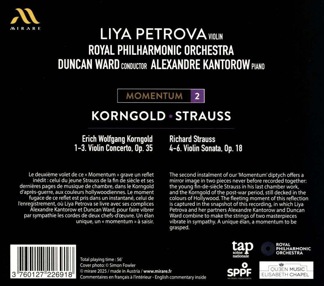 Momentum 2: Korngold, Strauss cover art
