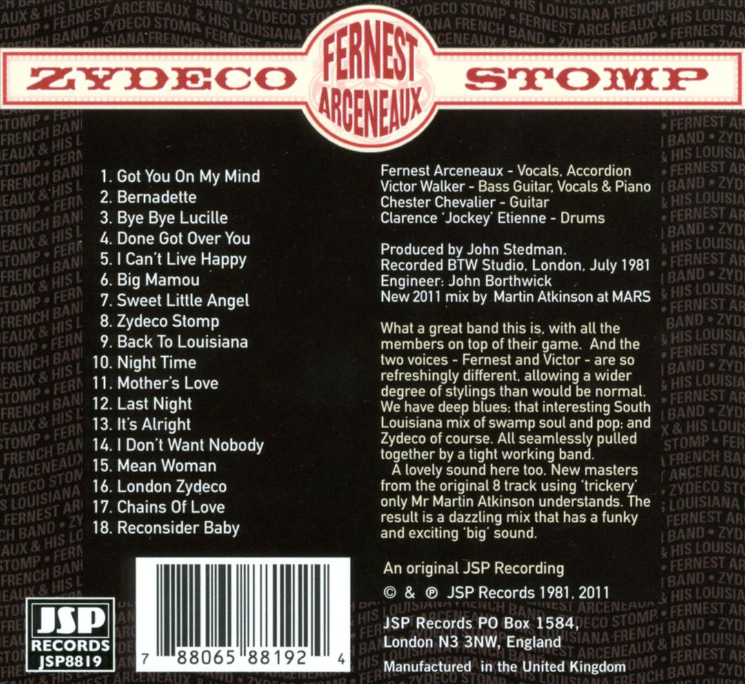 Zydeco Stomp cover art