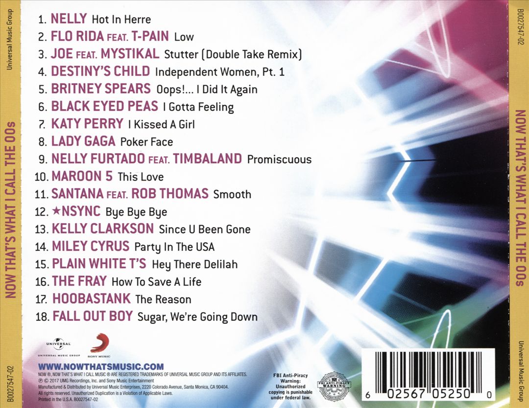 NOW: The 00's cover art