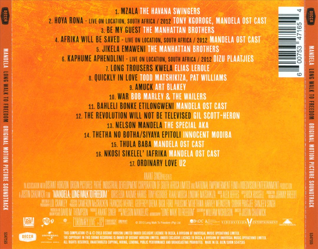 Mandela: Long Walk to Freedom [Original Soundtrack] cover art