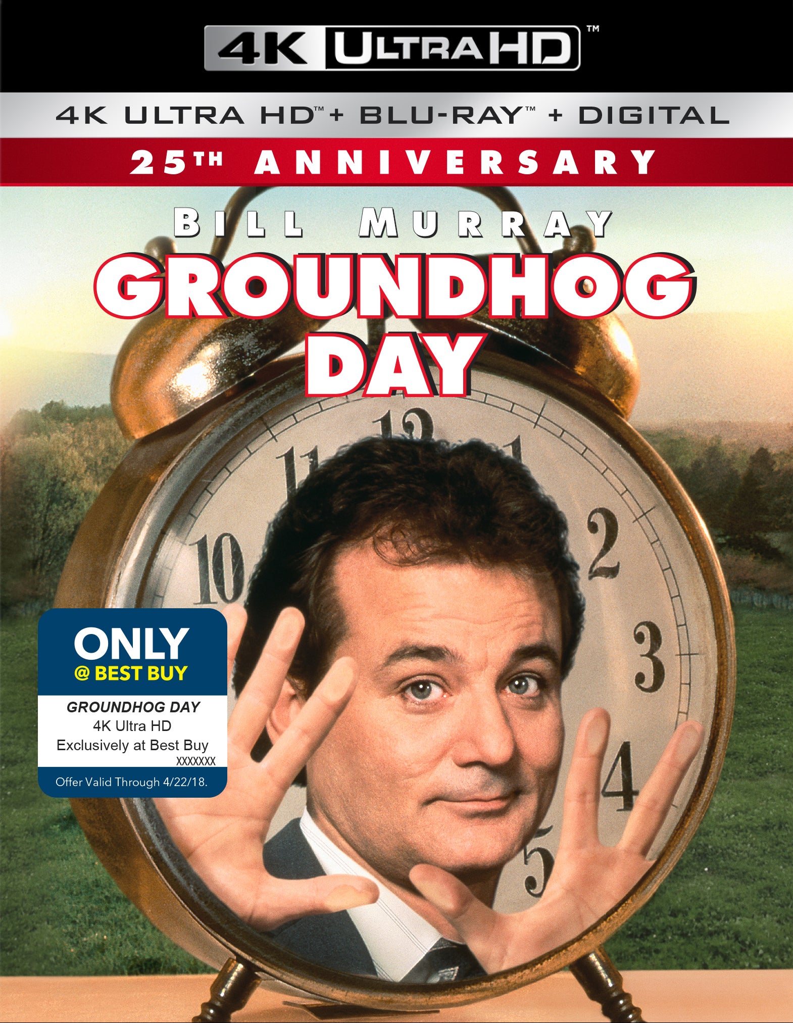 Groundhog Day [Includes Digital Copy] [4K Ultra HD Blu-ray/Blu-ray] [Only @ Best Buy] cover art