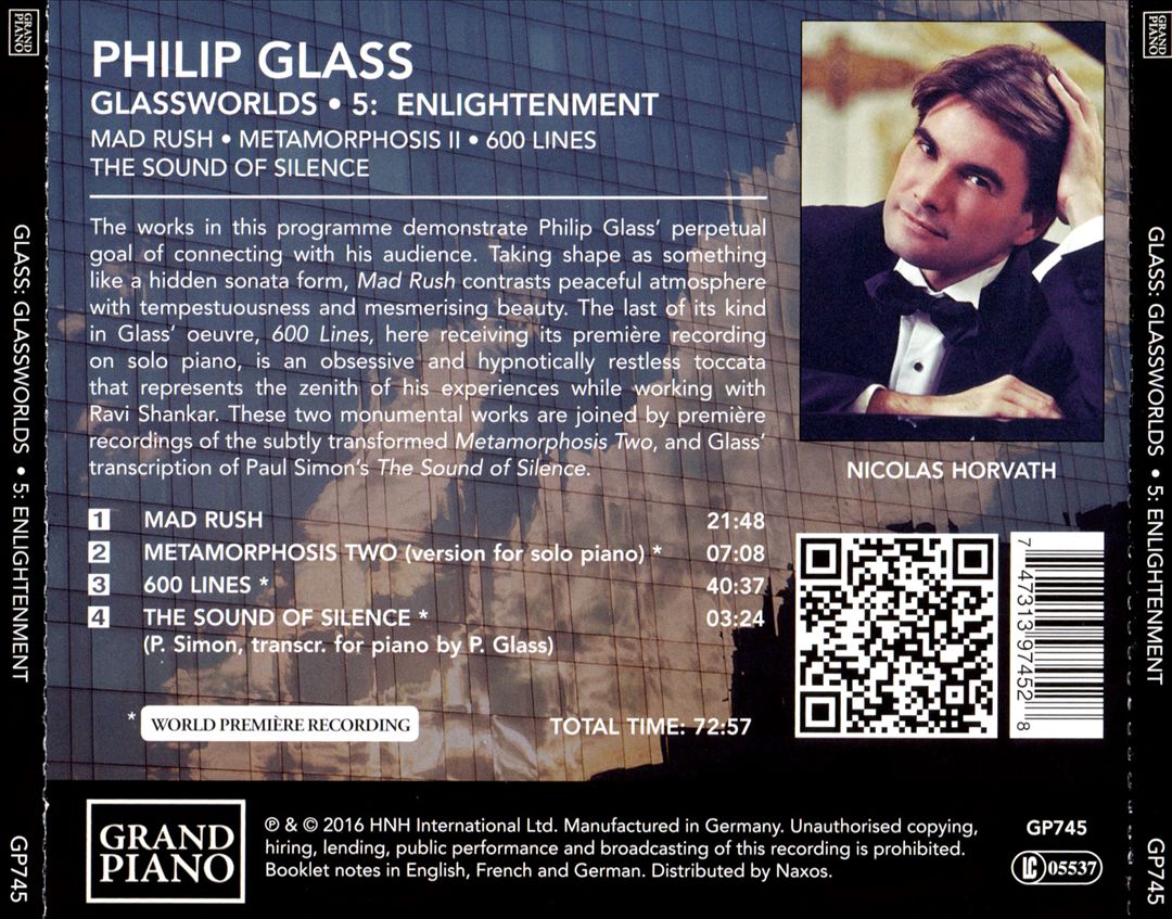 Philip Glass: Glassworlds, Vol. 5 - Enlightenment cover art