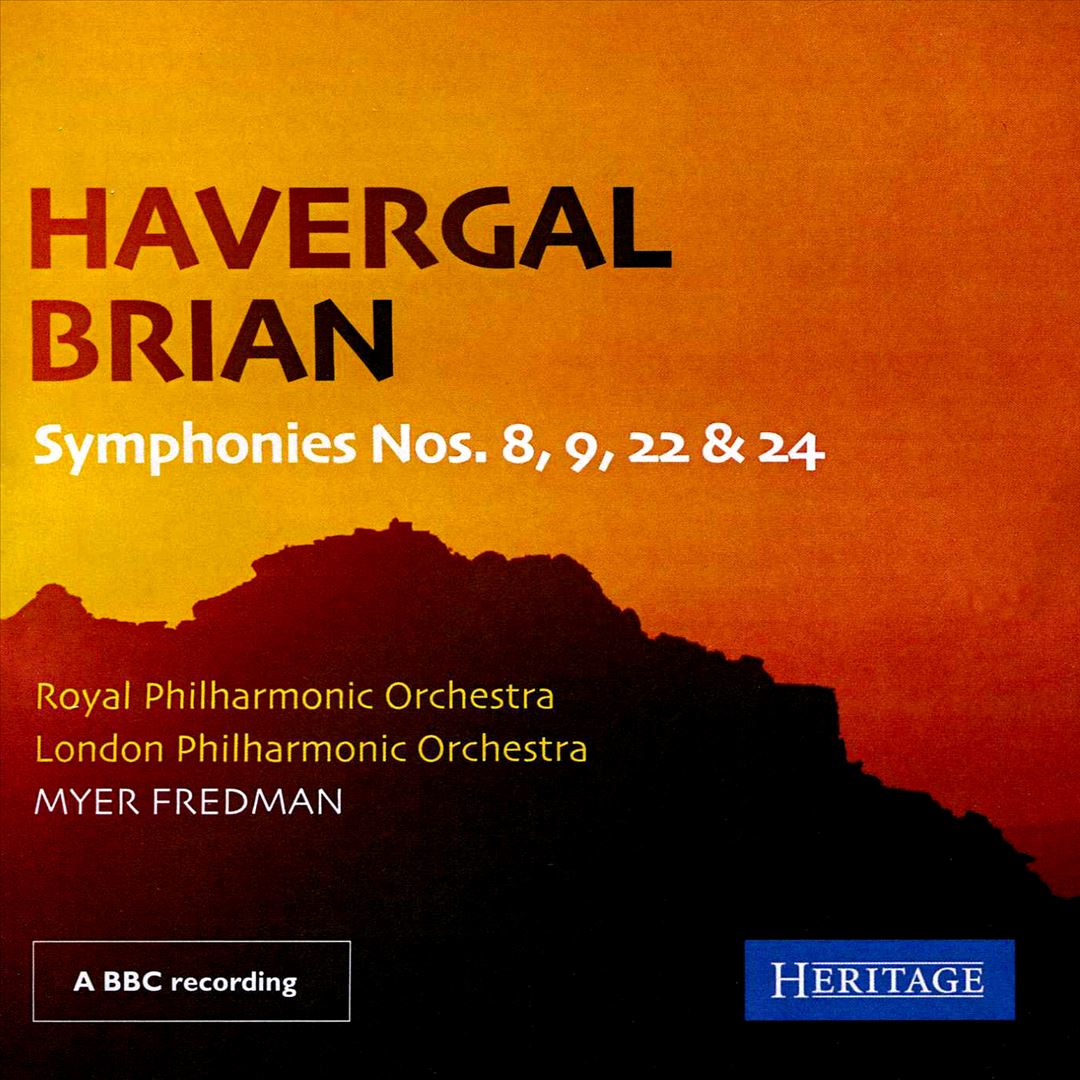 Havergal Brian: Symphonies Nos. 8, 9, 22 & 24 cover art