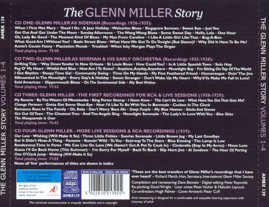 Glenn Miller Story, Vols. 1-4 cover art