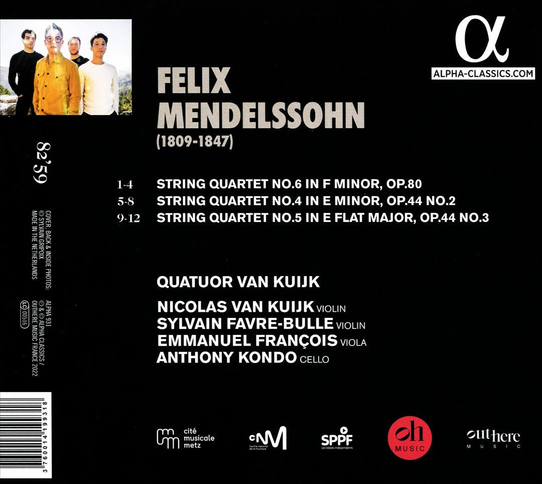 Mendelssohn: Complete String Quartets, Vol. 2 cover art
