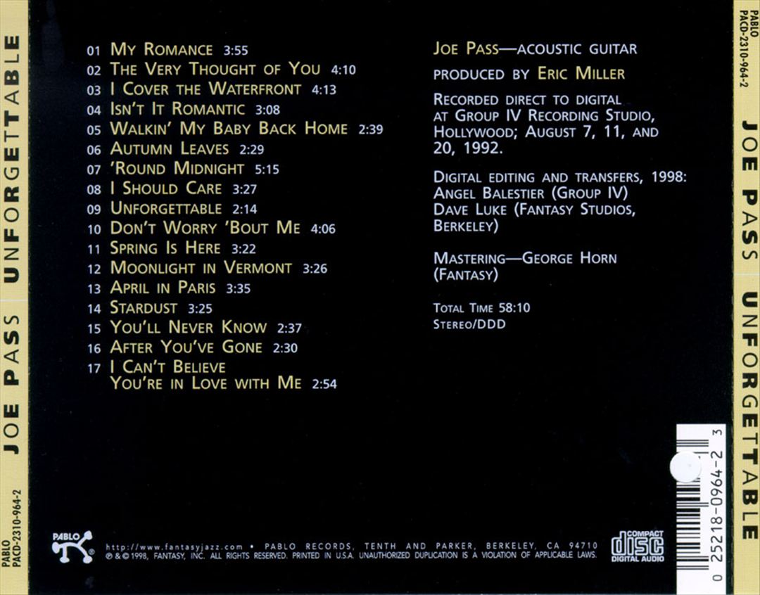 Unforgettable cover art