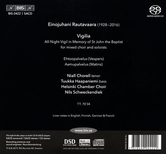 Rautavaara: Vigilia cover art