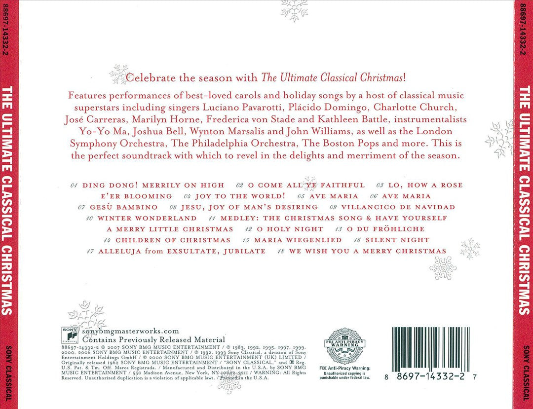 Ultimate Classical Christmas cover art