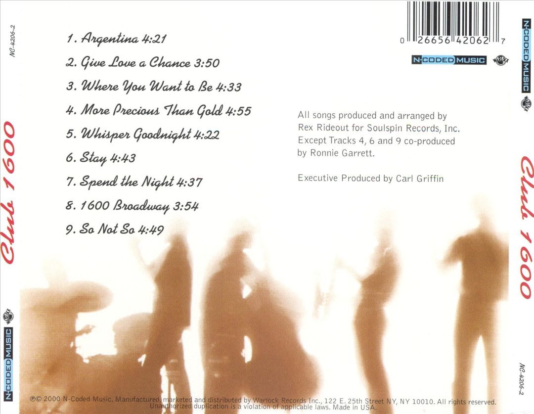 Club 1600 cover art