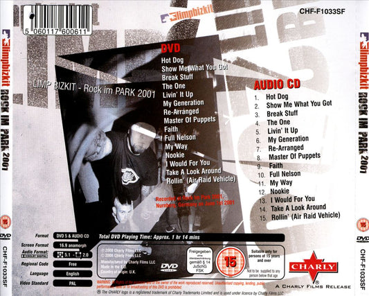 Rock in the Park 2001 cover art