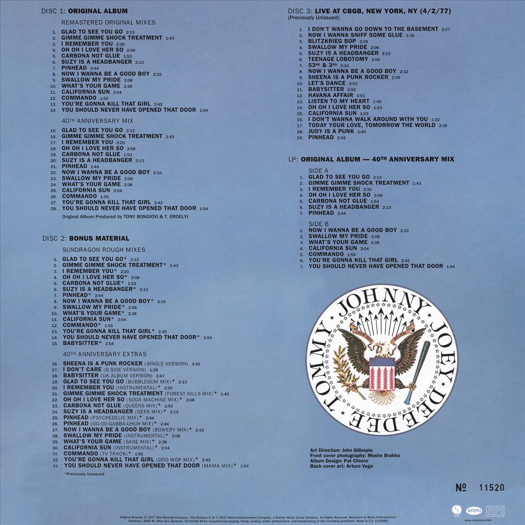 Leave Home [40th Anniversary Deluxe Edition] [3 CD + 1 LP] cover art