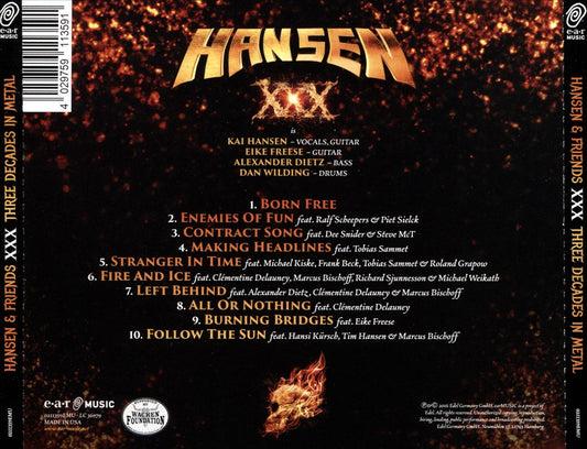 XXX: Three Decades in Metal cover art