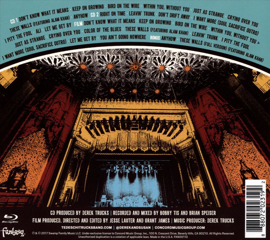 Live from the Fox Oakland [CD/Blu-ray] cover art