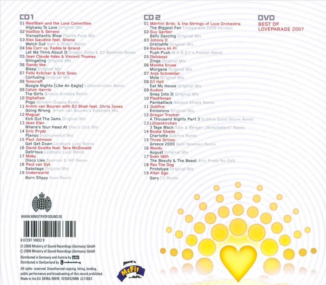 Loveparade 2008: The Official Compilation cover art