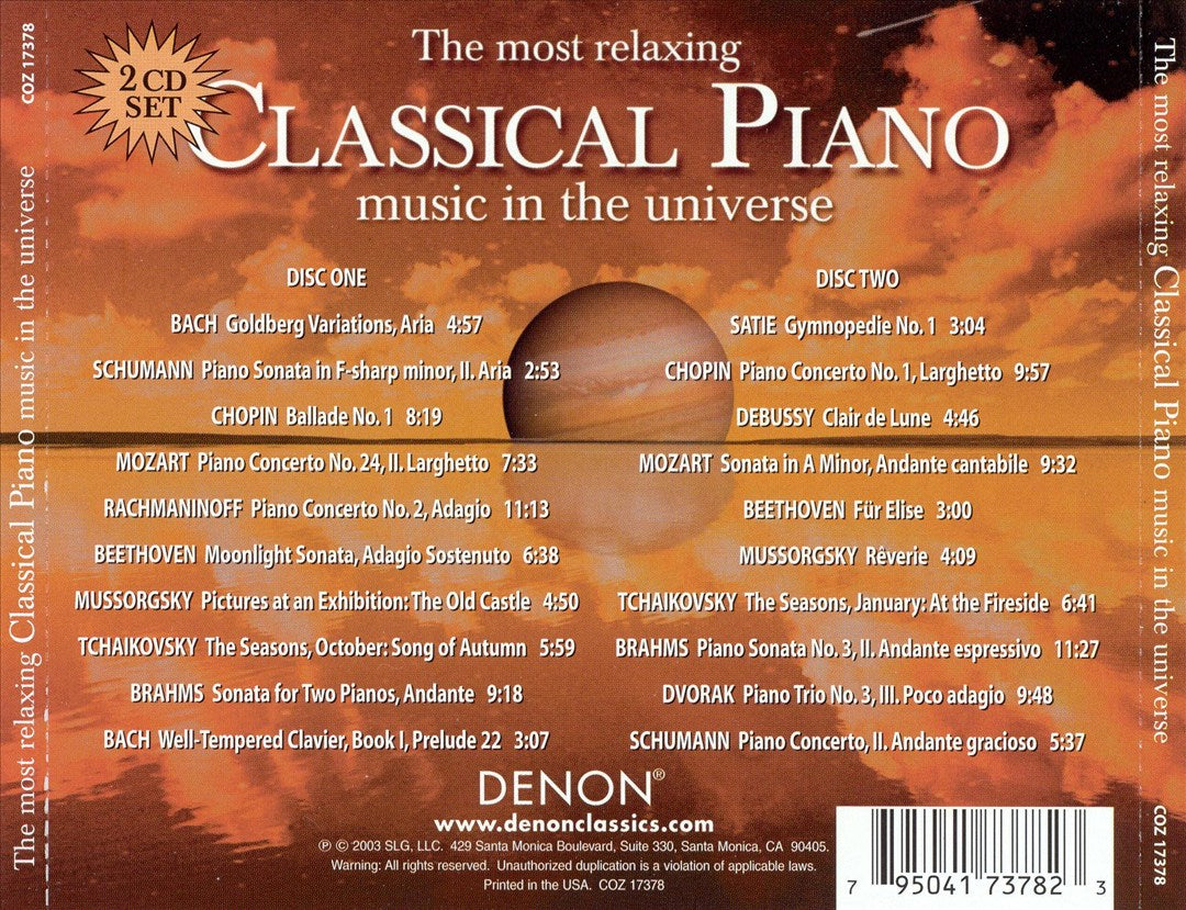 Most Relaxing Classical Piano Music in the Universe cover art