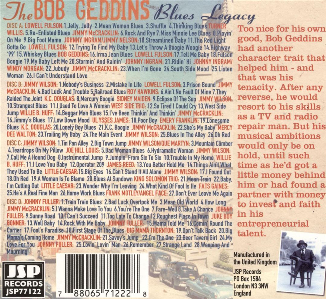 Bob Geddins Blues Legacy cover art