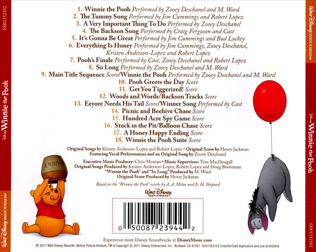 Disney's Winnie the Pooh [Original Score] cover art