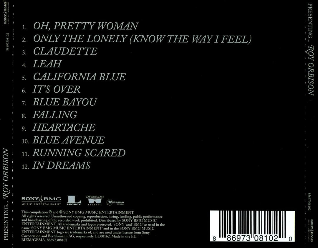 Presenting...Roy Orbison cover art