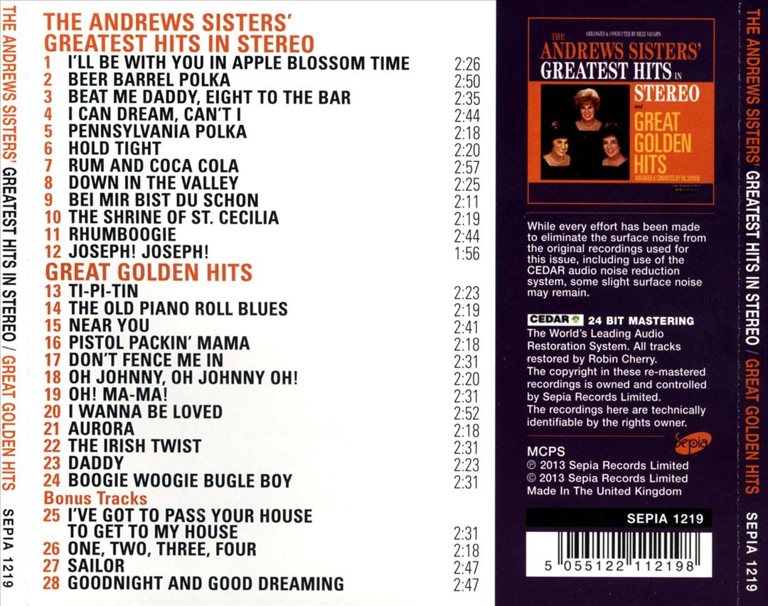 Greatest Hits in Stereo/Great Golden Hits cover art