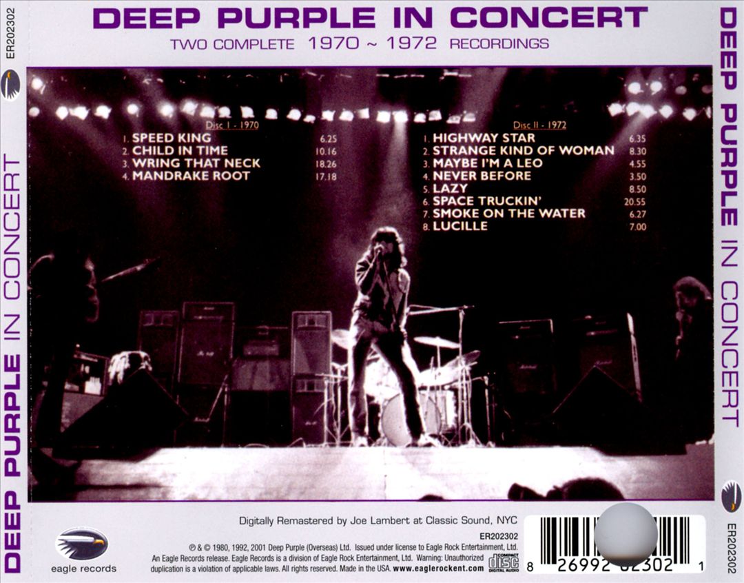 In Concert, 1970-1972 cover art