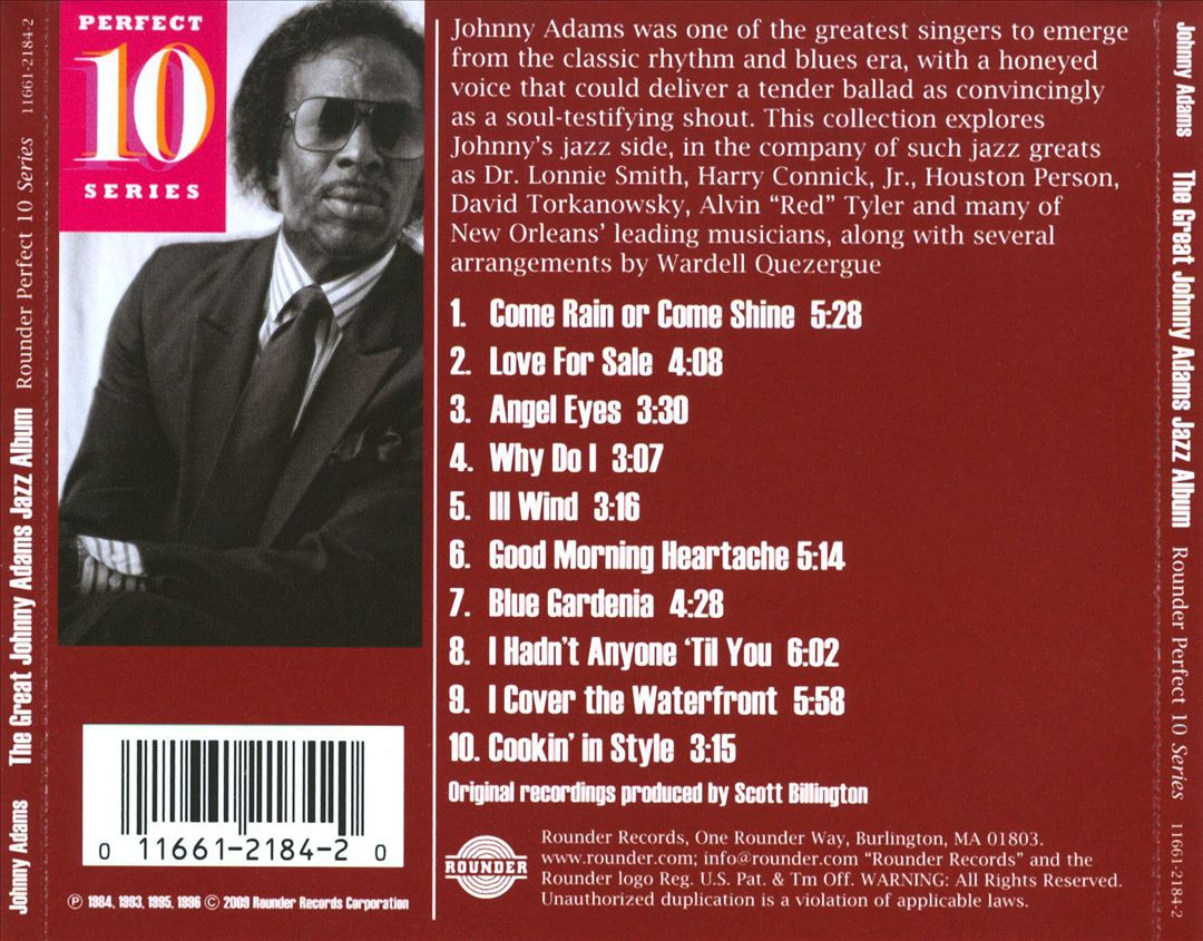 Essential Recordings: The Great Johnny Adams Jazz Album cover art