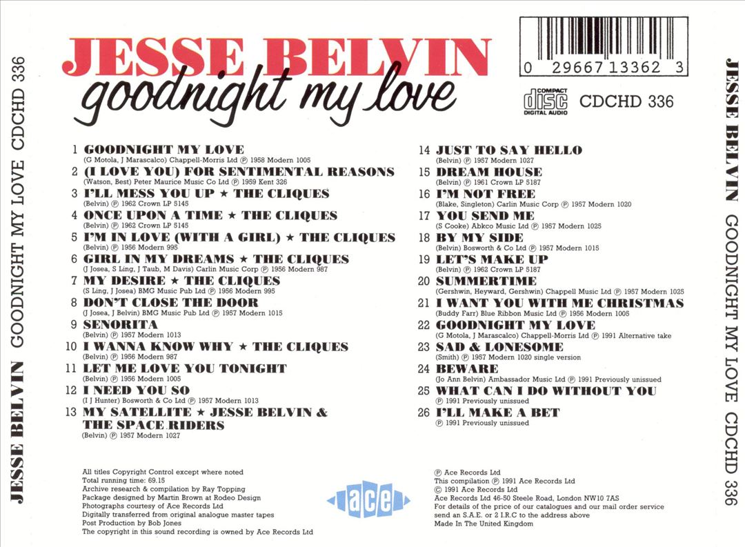 Goodnight, My Love cover art